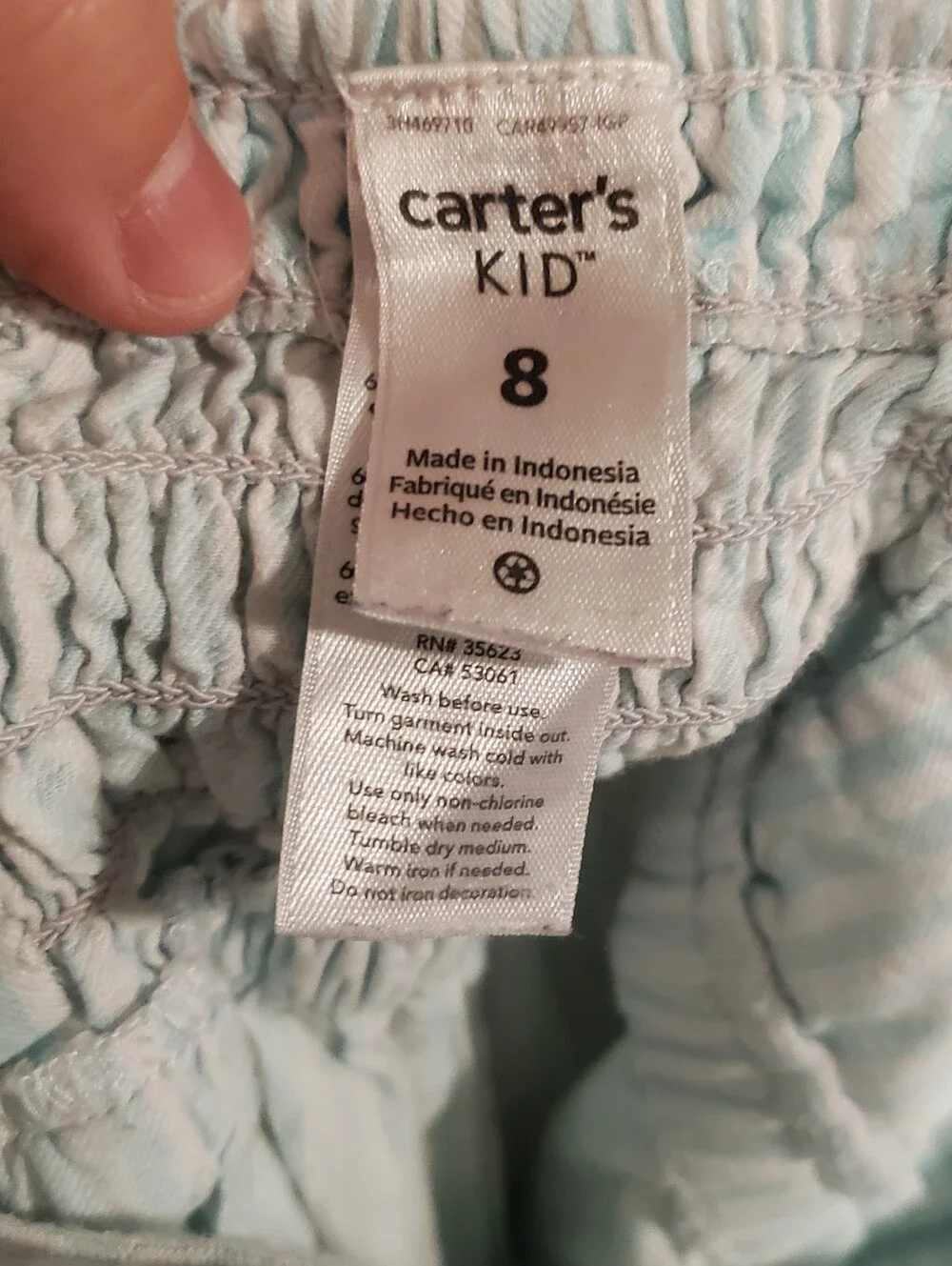 Carters light mint